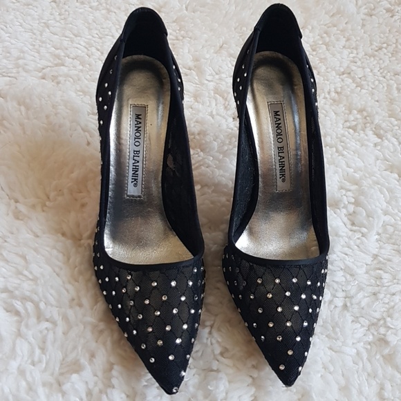 SOLD! Manolo Blahnik Swarowski Crystal, size 6 - Picture 2 of 6